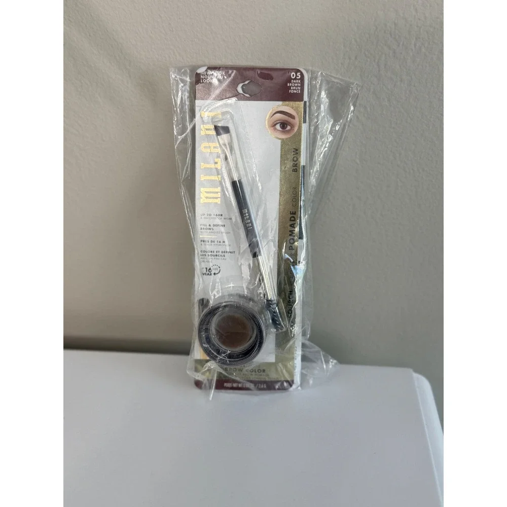 Milani Brow Pomade Womens 0.09oz 05 Dark Brown Stay Put Waterproof NWT
